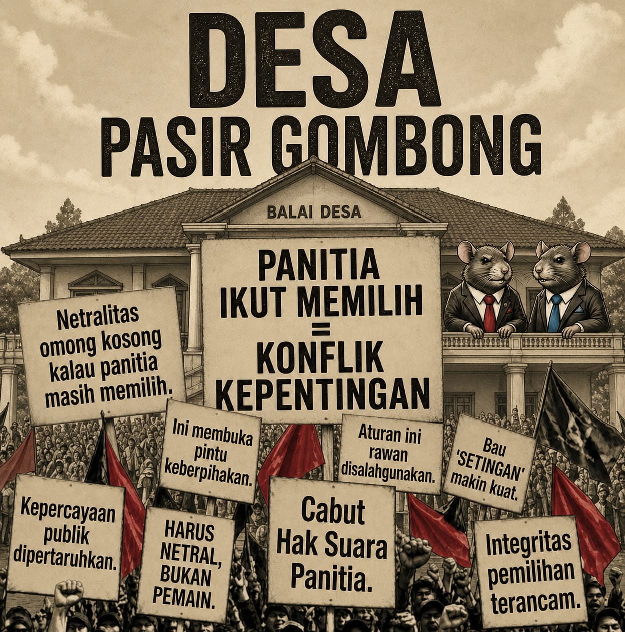 Hak Suara Panitia Picu Dugaan Setingan dalam Pemilihan BPD di Desa Pasir Gombong